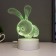 Flight “rabbit” LED 7 colors USB/from white batteries