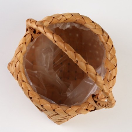 Wicker basket, 18 x 13 x 8/20.5 cm, sequoia-3