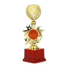 Кубок 192, 2 место, наградная фигура, золото, подставка пластик, 23 х 9 х 7.5 см