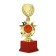 Cup 192, 2nd place, award figure, gold, plastic stand, 23 x 9 x 7.5 cm
