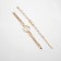 Women's gift set "Eyenn" 2 in 1: wrist quartz clock, bracelet, d-2.5 cm