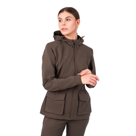 Women's jacket for hunting Ilva, size 44-46, height 170-176 cm, brown color