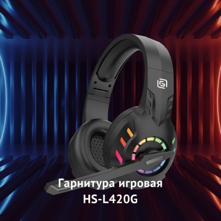 Headphones with a microphone halp HS-L420G Black Falled BT BEAR (1939799)-1