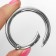 Carabin ring is flat, d = 38/48 mm, thickness - 5 mm, 5 pcs, silver color