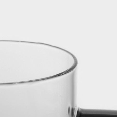 Glass mug for brewing with metal sieve, 550 ml-6