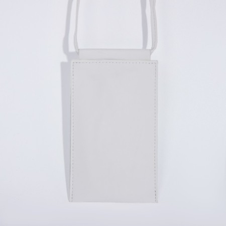 Cross-Bodi bag without fastening, white color