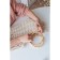 Handles for a bag, 2 pcs, bamboo, d = 11.5/13 cm, thickness 0.8 cm