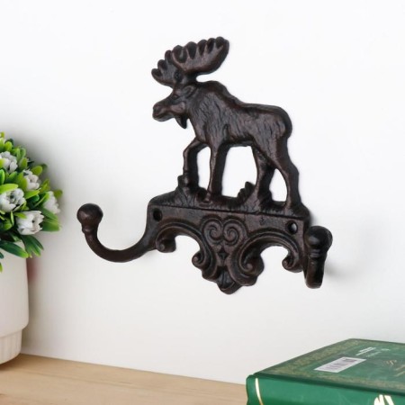 Decorative metal hooks "elk" 15x16x3.5 cm