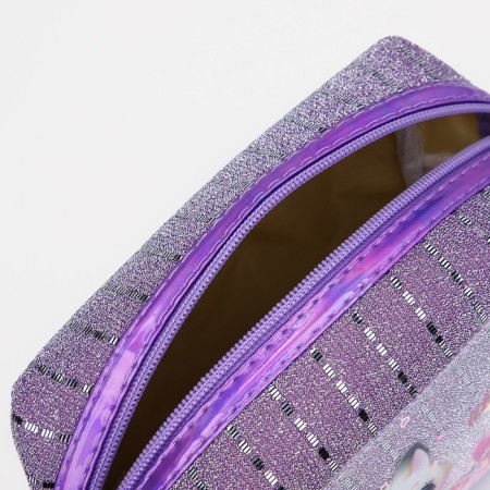 Lightning cosmetic bag, lilac color-2
