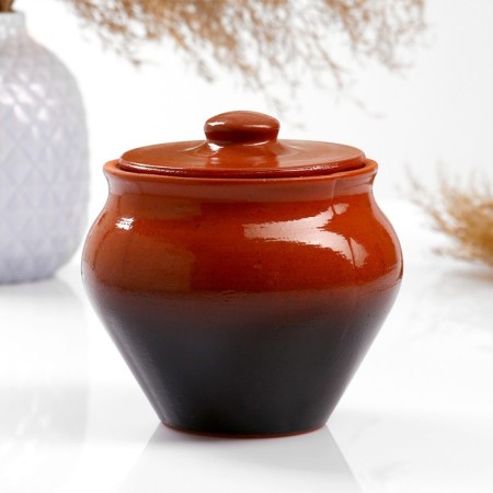 Set "Vyatka Ceramics Trio" 0.5lx3pcs + grasp, tinted-1