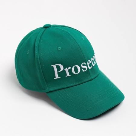 Women's cap with embroidery, green, p. 56-58-2