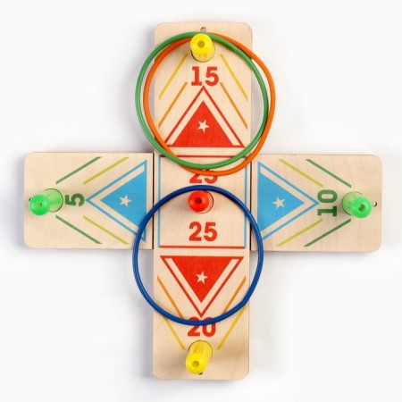 Game "Ringbrower", 10 rings, field 34.5 x 34.5 x 5 cm-2