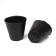 Pothes for seedlings, 400 ml, 8.5 × 8 × 5.5 cm, polyethylene 50 microns, black, Greengo
