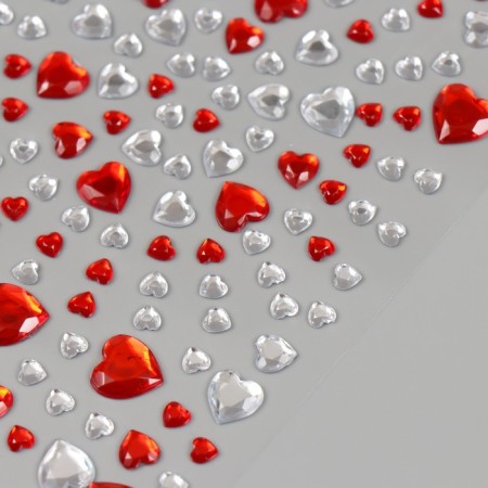 Decor for creativity plastic "Rhuba. Hearts" 25.2x9.6x0.5 cm-2