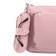 Glasses for glasses, genuine leather, pink 17x1x7.5 cm