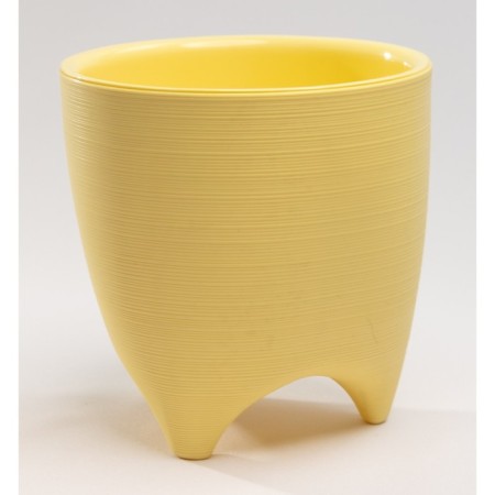 Plastic pot Live-In-Green with the de Costa tab, D = 16 cm, 2.25 l, yellow color