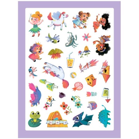 Stickerpaki. Collection of stickers. Dinosaurs and unicorns-3