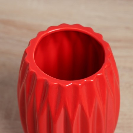 VAZ Coramics Table "Thiago" Faces, 14x9.5 cm, red-1
