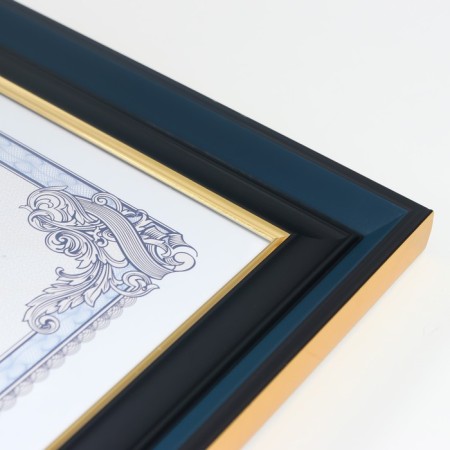 Photo frame Plastic format A4 "Norway" blue, black stroke 36.6x28 cm-3