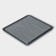 Shoe tray, 43.5 x 39 cm, small (gray)