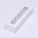 Box for 5 sweets with a shell, with a window, with thin dividers, white 21x5x3.3 cm