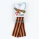 Icon with St. George tape "Dove", wood, 4.3 x 7.2 cm