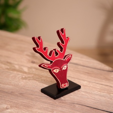 Souvenir "Deer" on the stand, tree 11x5x14 cm-1