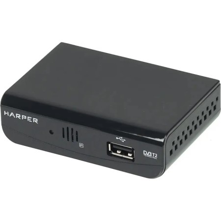 The console for digital TV Harper HDT2-1030, FullHD, DVB-T2, HDMI, USB, Black-1