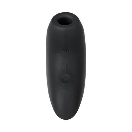 Vacuum-wave stimulator of the Satiffyer Magnetic Deep Pulse clitoris, 11 cm, silicone, black color-1