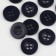 A set of buttons, 4 punctures, d = 18 mm, 10 pcs, in a blister, dark blue color