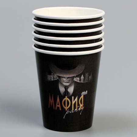 A single -single paper "mafia" 250 ml, set of 6 pieces-1