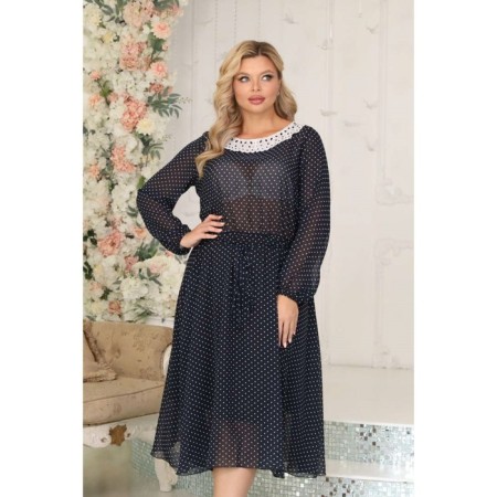 Women's dress, size 56, blue color-10