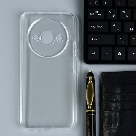 Borasco Bumper Case for Xiaomi Redmi A3, silicone, transparent