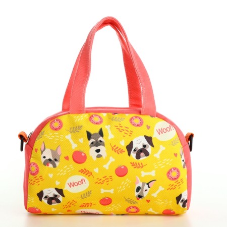 Bag children puppies, 21*8*13.5, lightning departure, string, coral-2