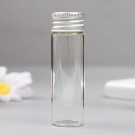 Decor for creativity Glass "A bottle with a lid" set of 3 pcs 15 ml 7x2.2x2.2 cm