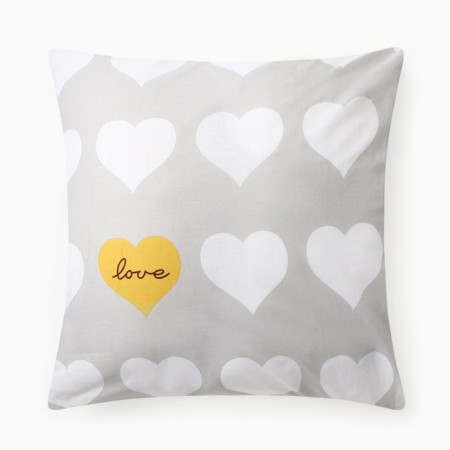 Pillowcase Ethel Heart 70*70 ± 3 cm, 100% cotton, calico 125 g/m²-2