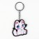 Keychain for keys with stickers in the set "cat", 4.7 x 10 cm