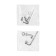 FARA Sovedodid, Owl, 12 V, 15 W, 1080 lm, wire 56 cm, white-yellow light, set 2 pcs