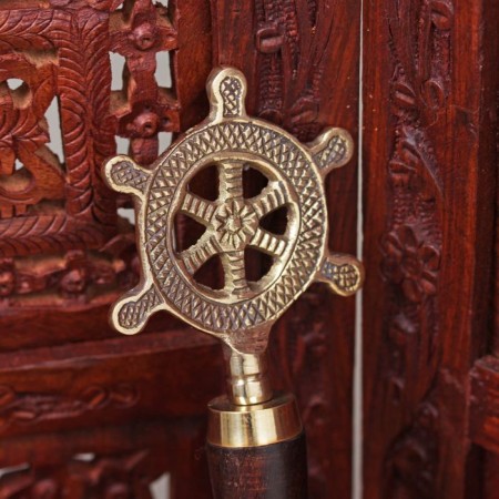 Spoon for shoes "helm" brass 37x7.5x2.5 cm-3