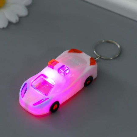 Light light on the ring "Police car" flashes mix 2.7x2x6.5 cm-4