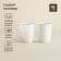 Sl Home Cascan, 380 ml, 11.8 × 8.5 × 10.4 cm, set 2 pcs, bone porcelain, white