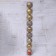 Set of balls plastic D-8 cm, 9 pcs "Cheal Grace" Gold
