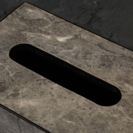 Acrylic napkin, gray marble 10 x 18 x 12 cm-11