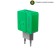 Network charger More Choice NC46, 2 USB, 2.4 A, Green