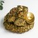 NECK Polystone for bronze "Cash toad on coins and gold ingots" 7.5x9x11 cm
