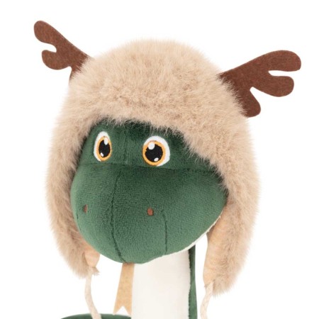 New Year! Soft toy "Bambi snake", 20 cm, green color-3