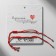 Bracelet-reinforcing "Red thread" in love best friends, set 2 pcs., Color silver, d = 5.5 cm
