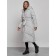 Coat insulated winter female, size 44, color light gray