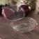 The plastic disposable container with an insoluble lid pr-rks-350, 350 ml, 15.9 × 13 × 4 cm, the color is transparent