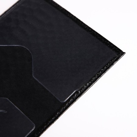 Cover for passport, black color-5